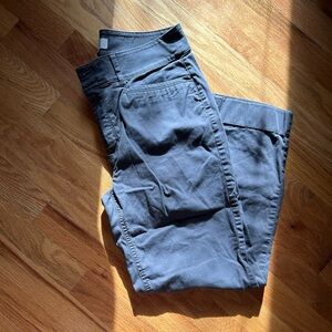 LOFT Gray Straight Leg Pants